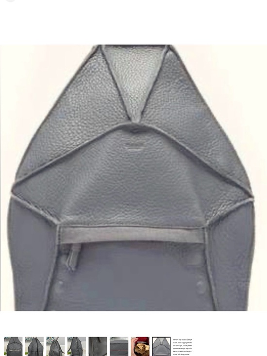 Hammitt Bob, rare Gray Leather backpack, highly sought after.